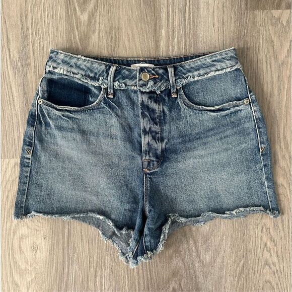 Good American Bombshell Shadow Pocket Denim Shorts 6 / 28 - Picture 3 of 9